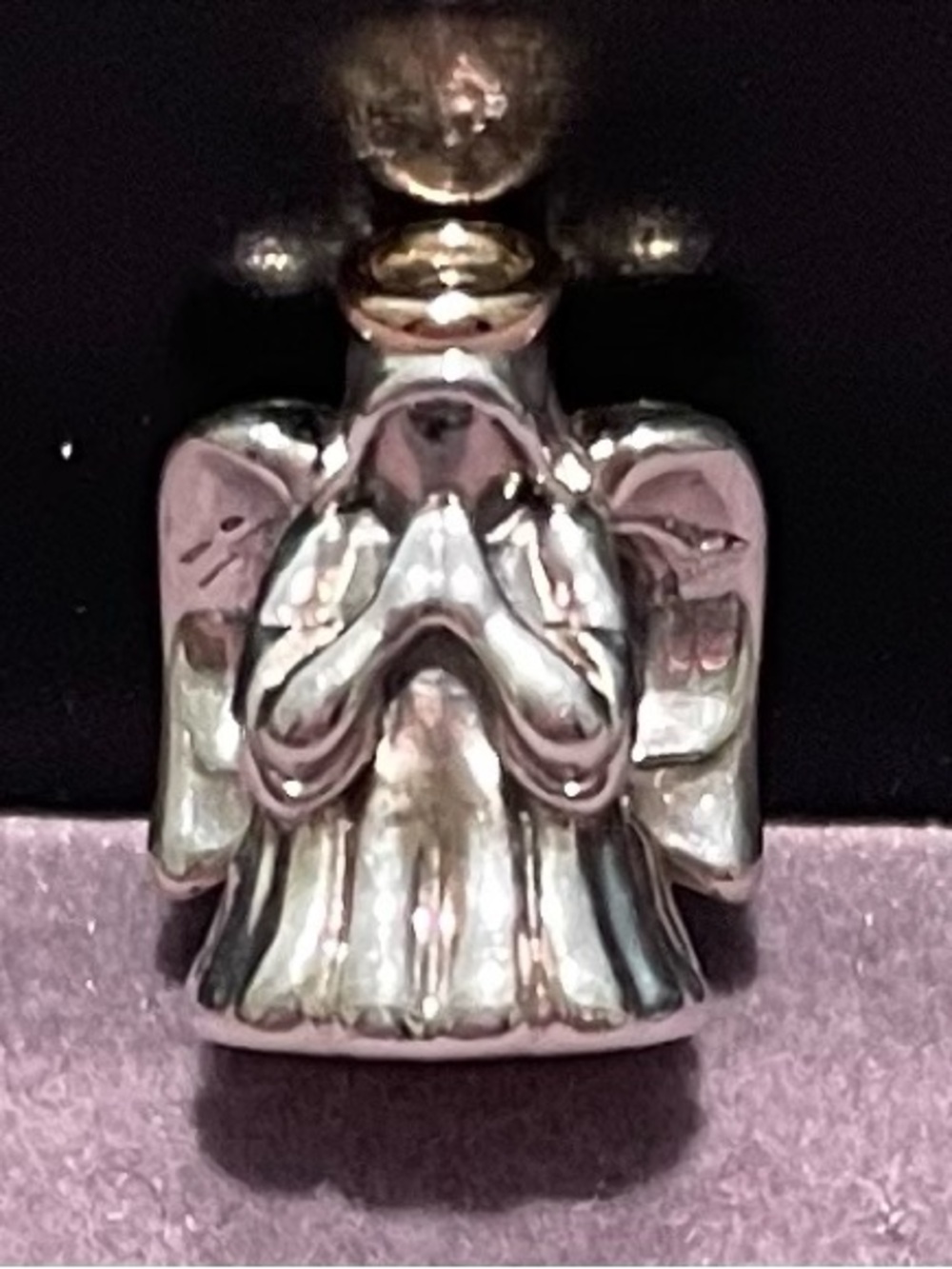 Authentic Pandora Retired Divine Angel 14K Gold Halo Charm 791770